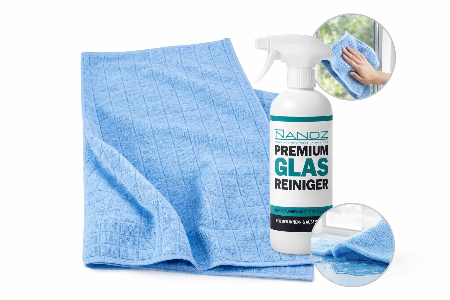 Nanoz Premium Glasreiniger Set